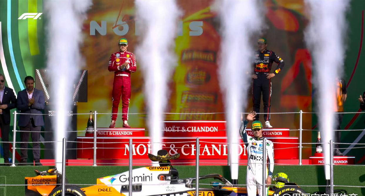 索伯车队逆转哈斯车队，诺里斯刷新纪录