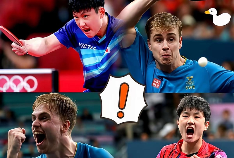 法国队鏖战德国队，张本智和扛起全队